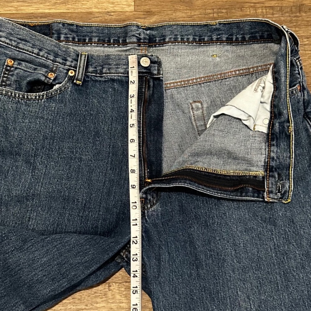 Levis 550 Relaxed Fit Tapered Leg Jeans Mens 42x29 Medium Wash Denim 00550-0216 - Picture 8 of 12